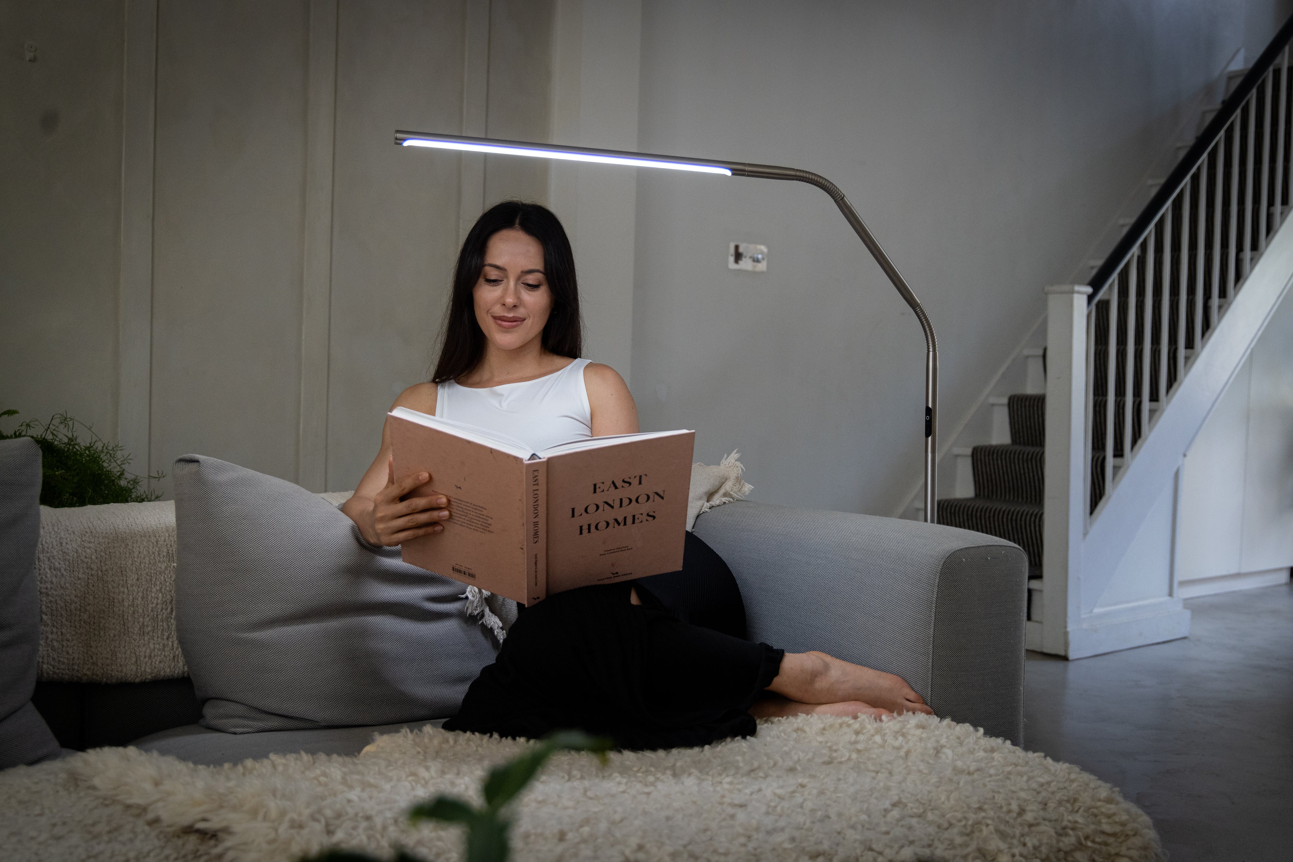 Slimline 4 Floor Lamp - Ice Grey – Daylight Company