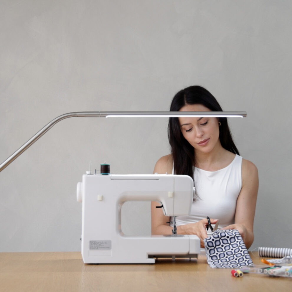 35109 Slimline 4 Table Lamp – Brushed Steel_1