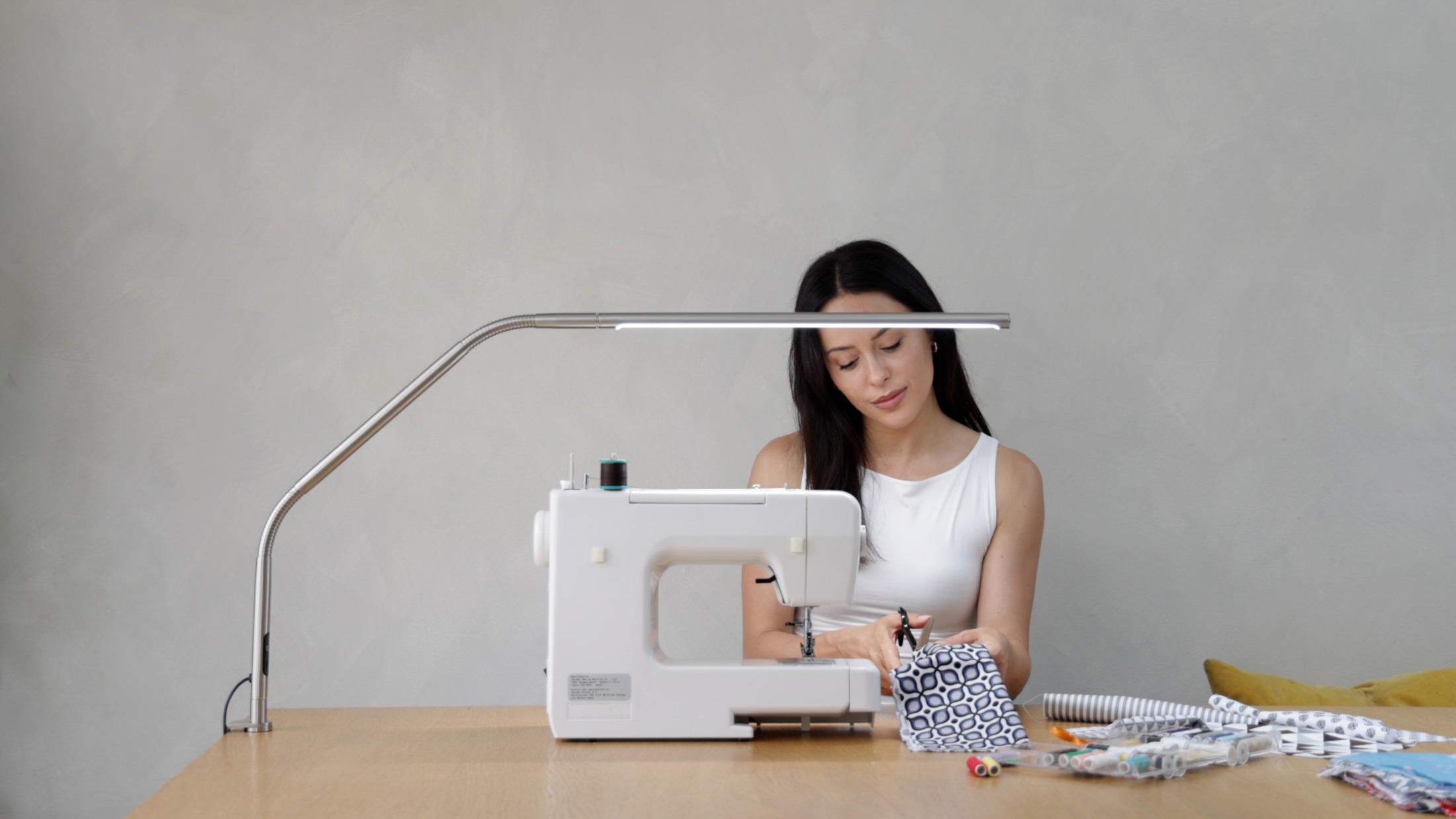 35109 Slimline 4 Table Lamp – Brushed Steel_1