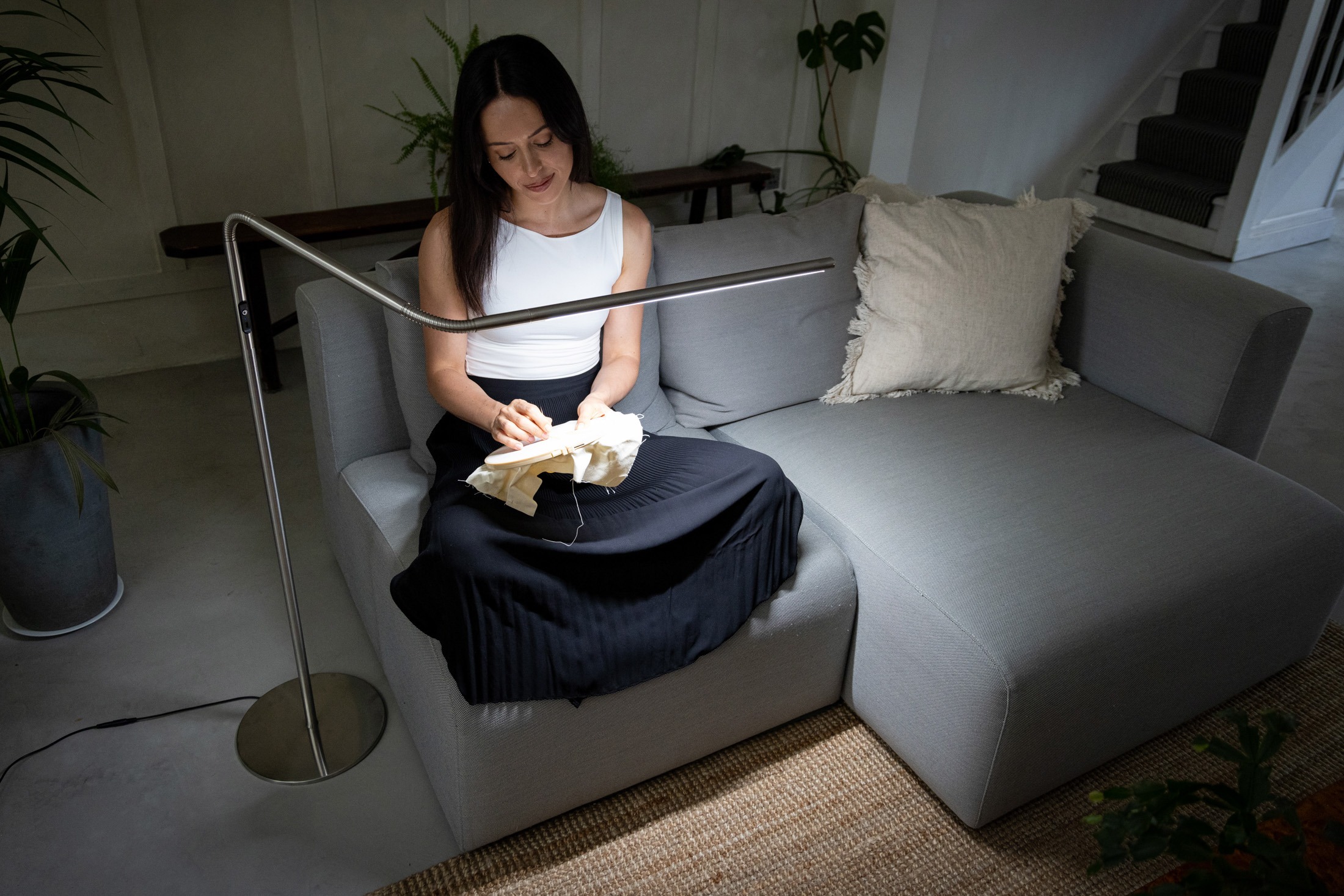 35119 Slimline 4 Floor Lamp – Brushed Steel_17