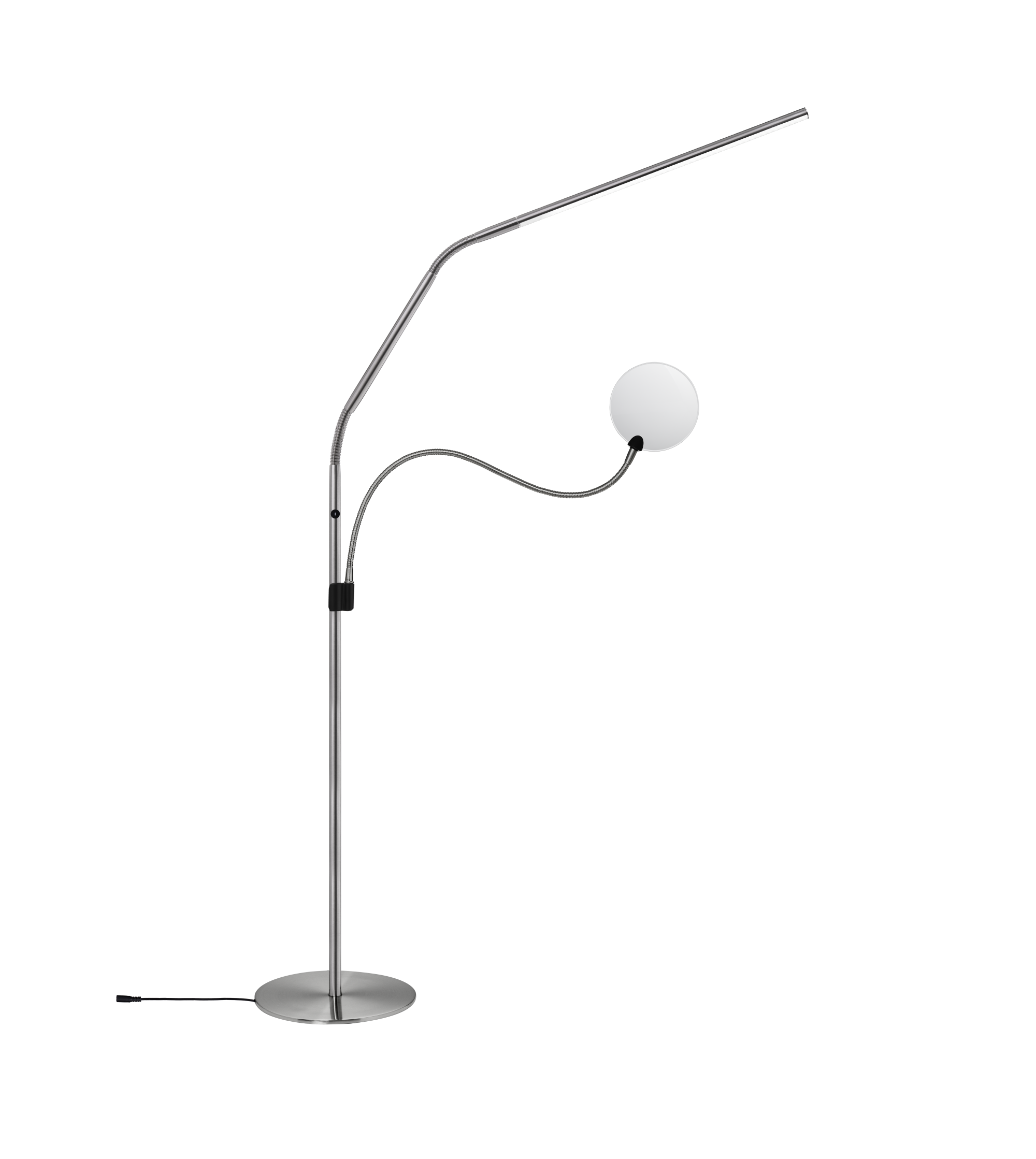 Slimline 4 Floor (Brushed Steel) & Magnifier Bundle