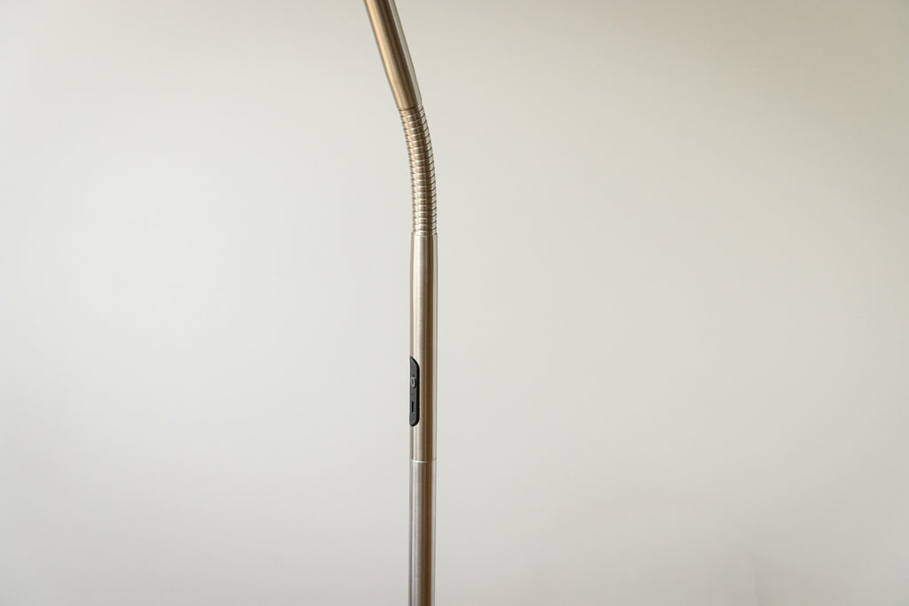 Slimline 4 Floor Lamp - Brushed Steel