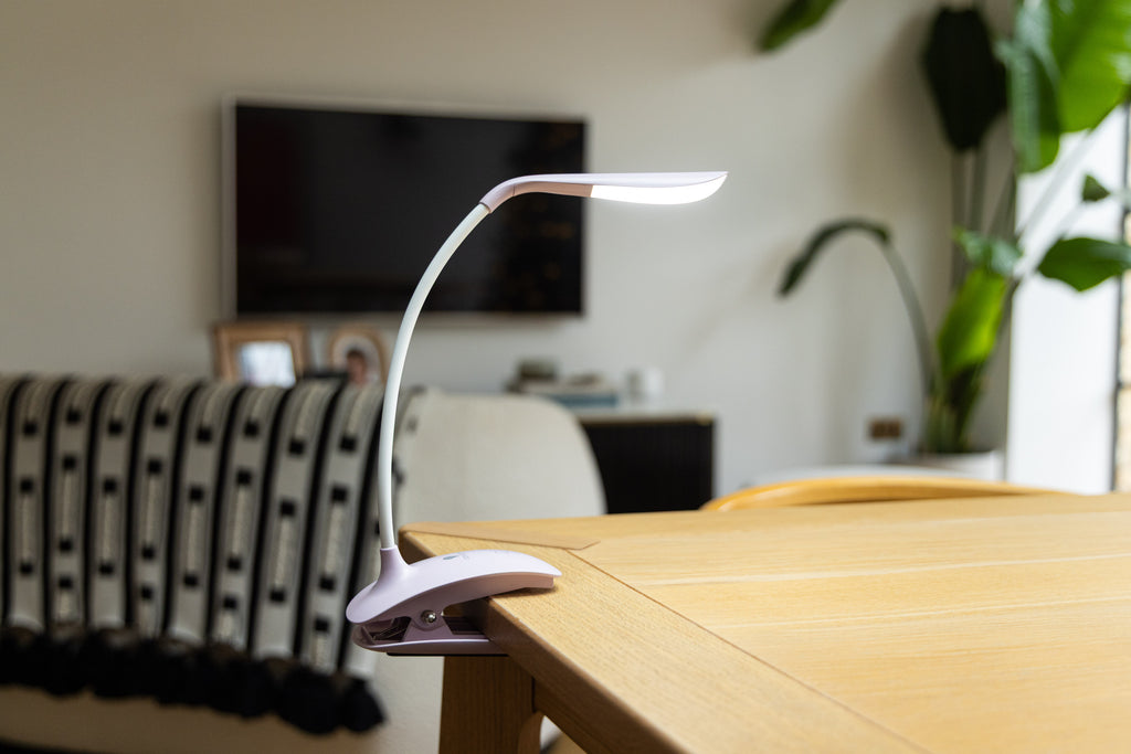 Smart Clip-On Lampe – Fliederfarben