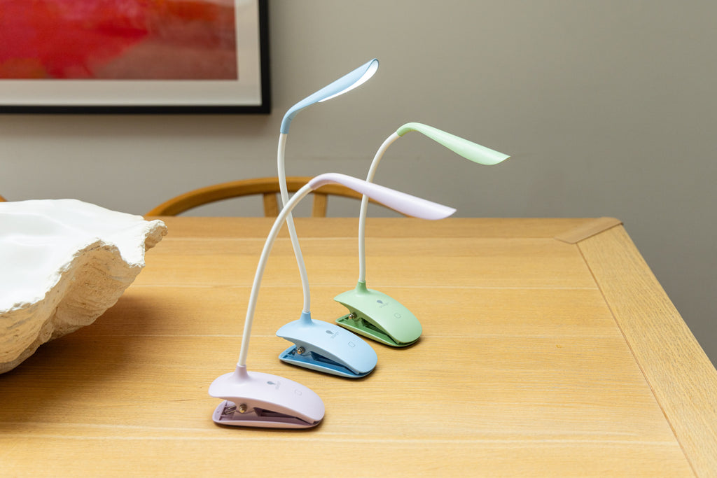 Smart Clip-On Lampe – Fliederfarben