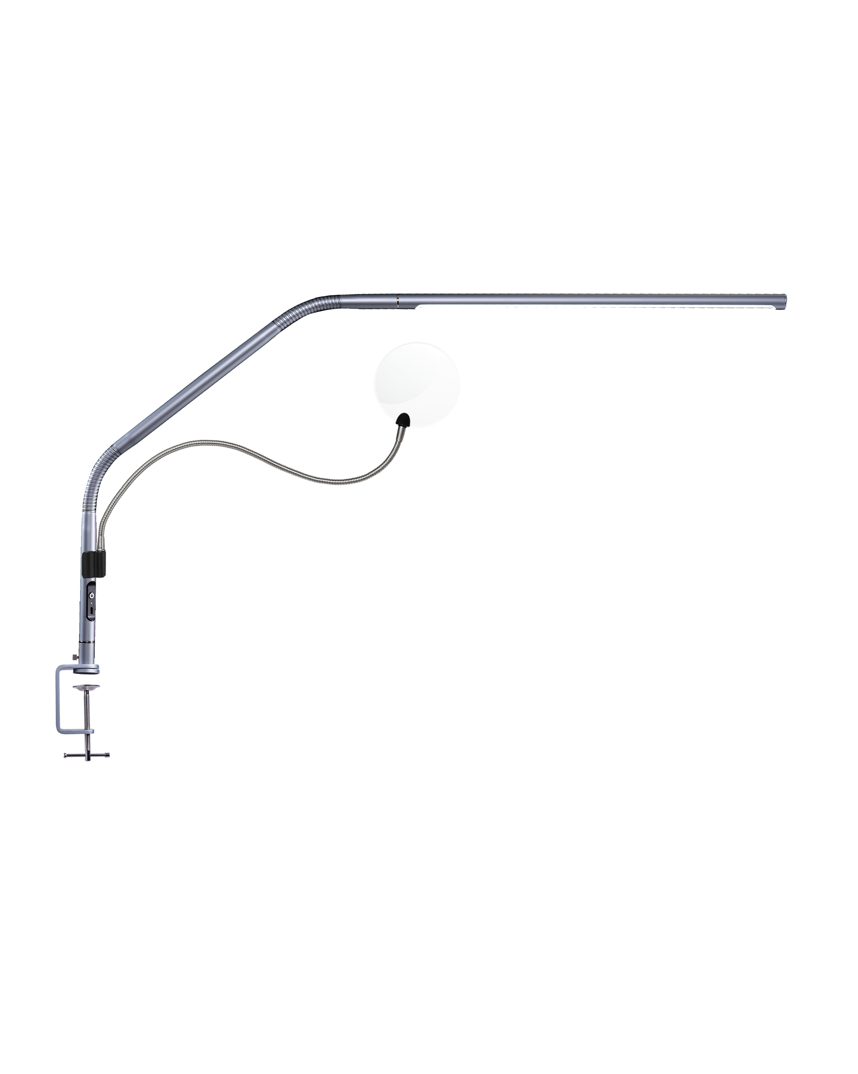 Slimline 4 Table (Ice Grey) & Magnifier Bundle