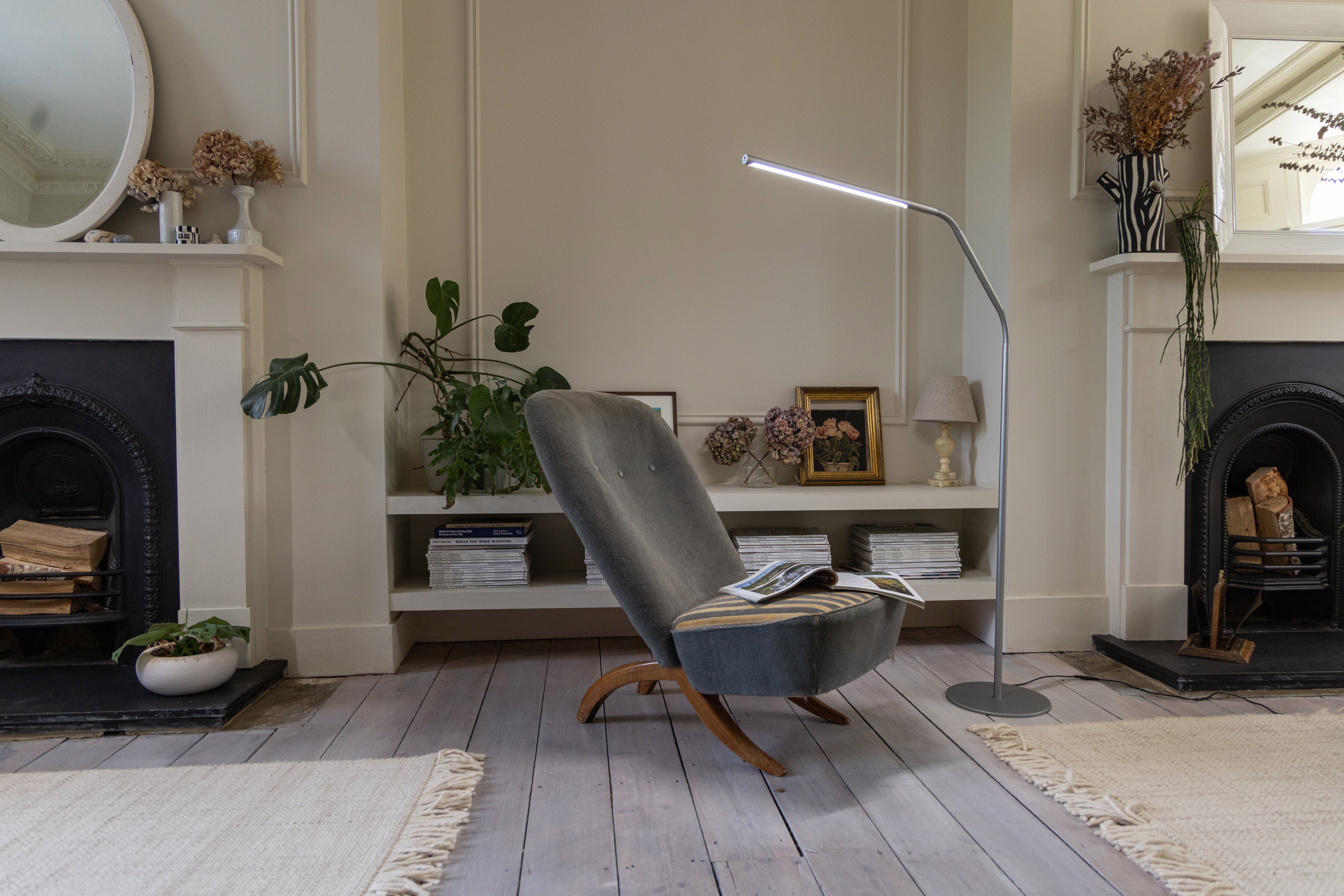 Slimline 4 Floor Lamp - Ice Grey – Daylight Company