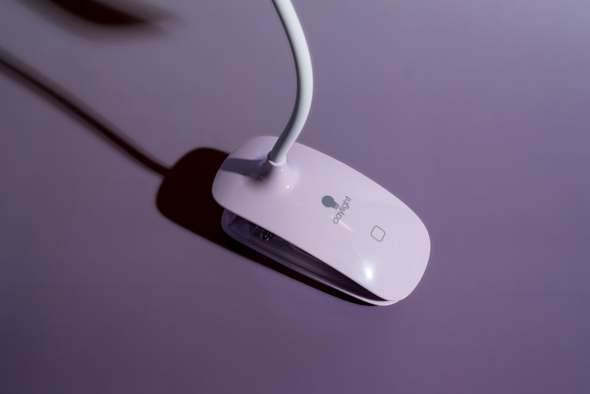 Smart Clip-On Lampe – Fliederfarben