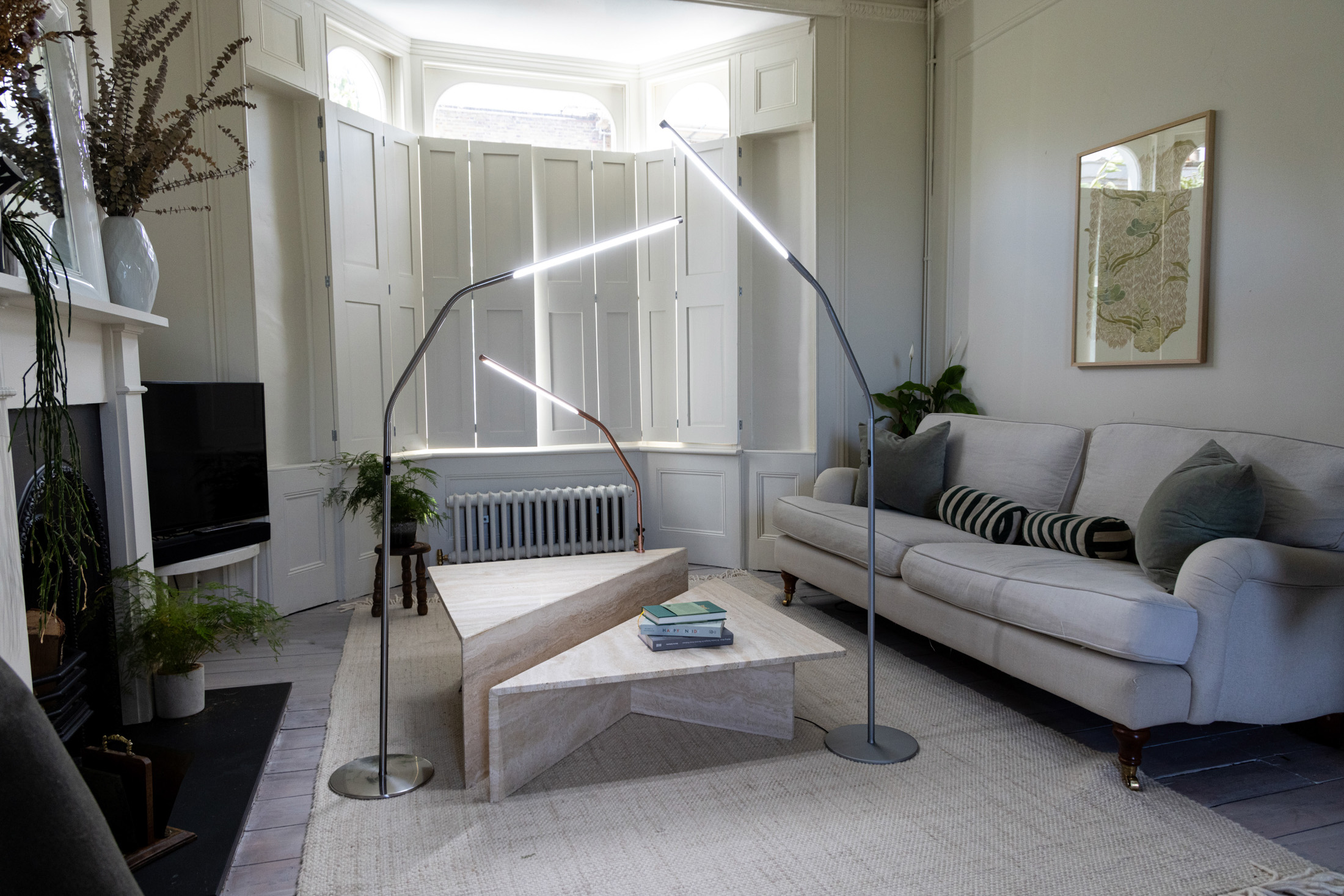 Slimline 4 Floor Lamp - Ice Grey - The Daylight Company