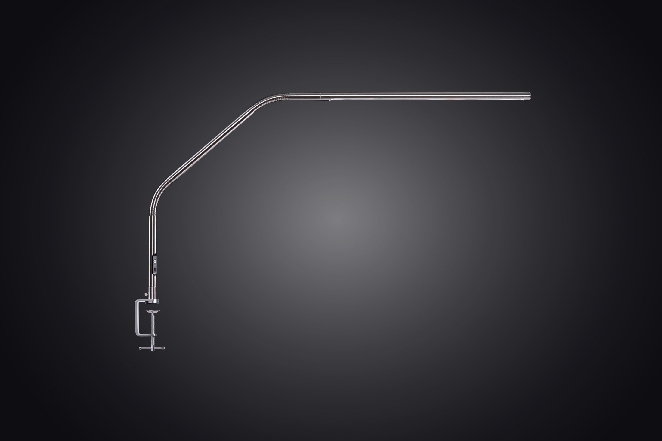 daylight company Slimline 4 Table Lamp – Brushed Steel