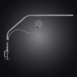 Slimline 4 Table (Brushed Steel) + Flexi Magnifier Bundle